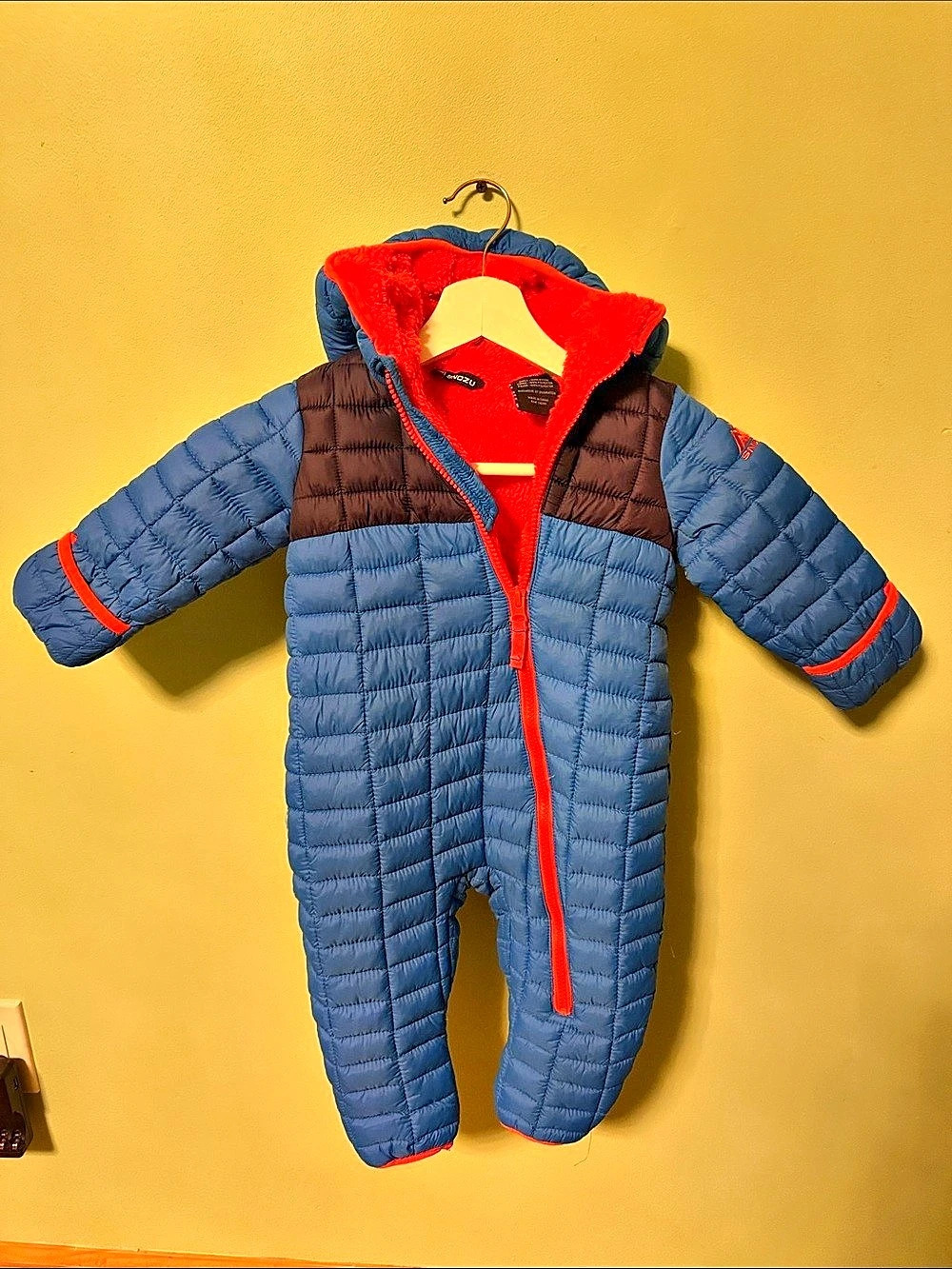 Snozu Baby Puffer Fleece-Lined Coverall 18M Like New